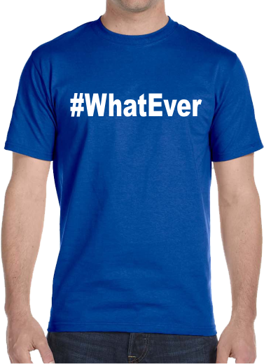 Custom hashtag T-shirts