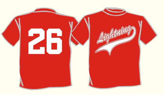 kickball uniform t-shirts