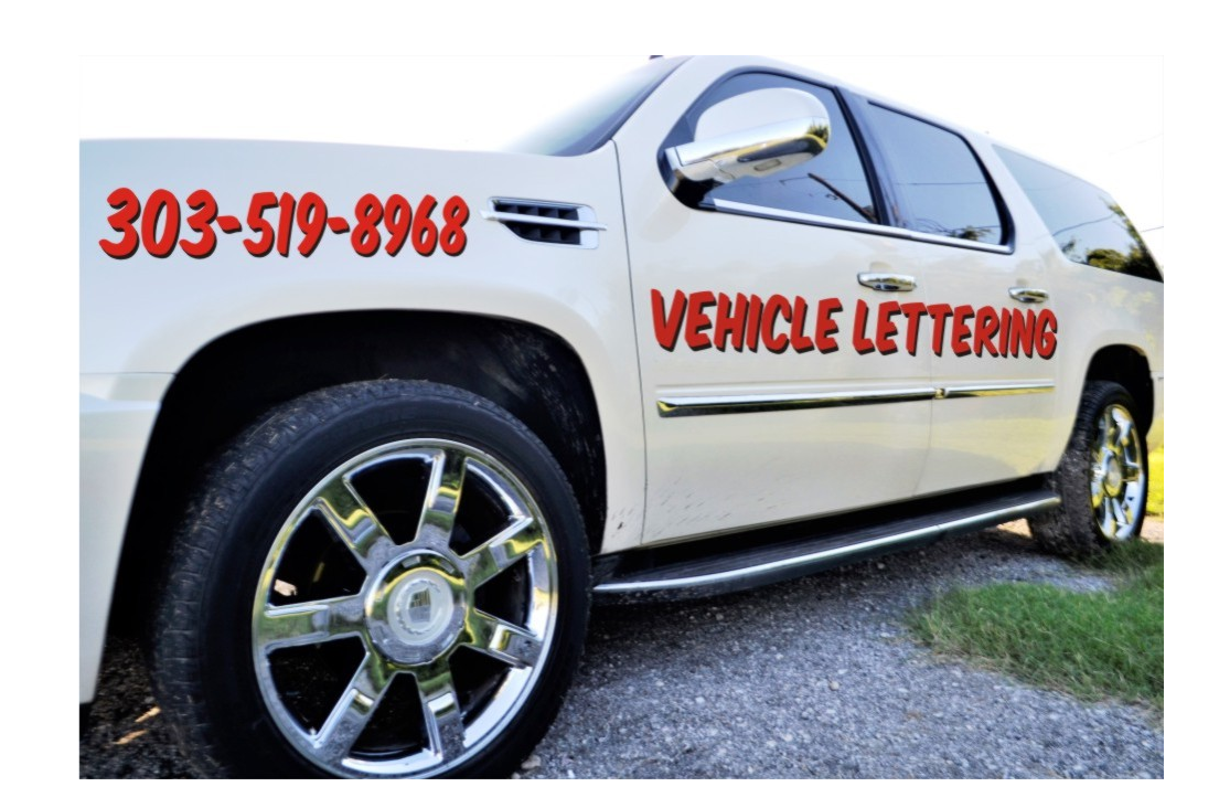 Custom vehicle lettering car and truck